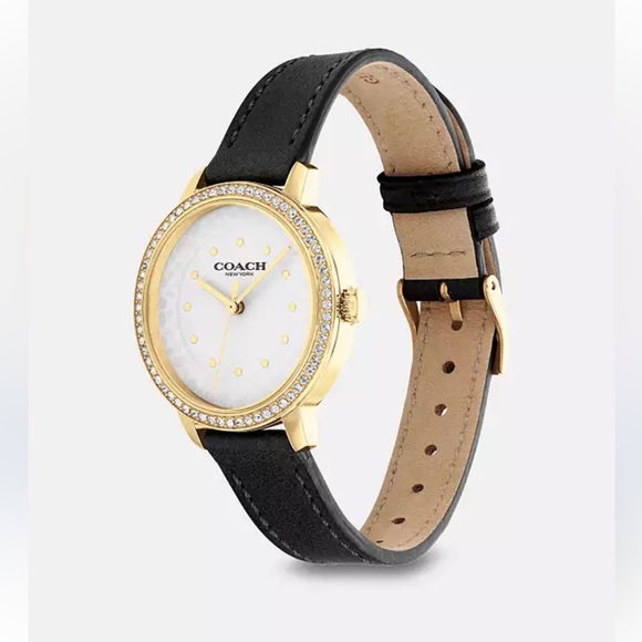 coach watch black leather - Picture 4 of 10